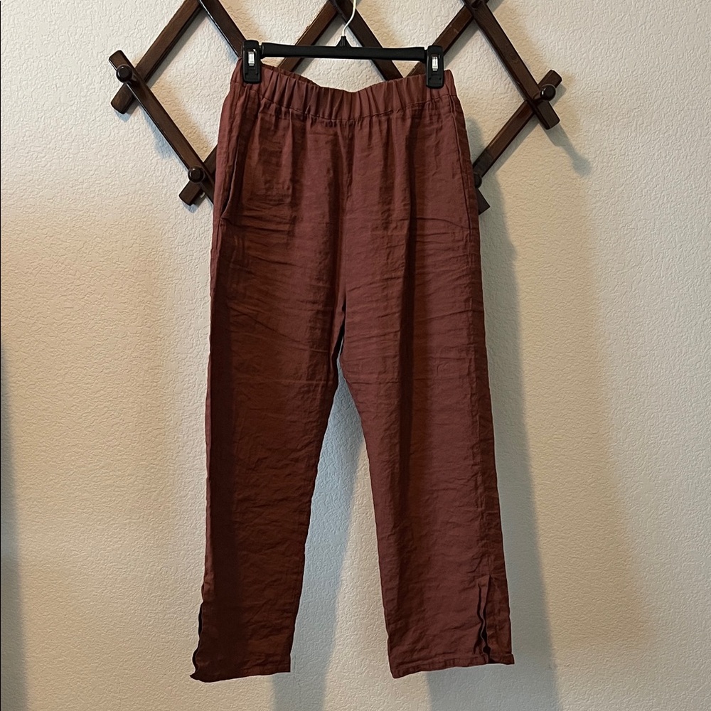 WJ Martin Cropped Pants Brown 40 US 2-4